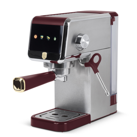 Кофеварка эспрессо цифровая электрическая, Leonardo Berlinger Haus, бордовый