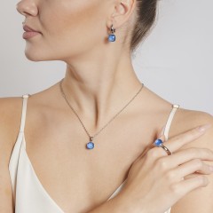 Кольцо Firenze sapphire 16.5 мм. 611711 BL/S Qudo