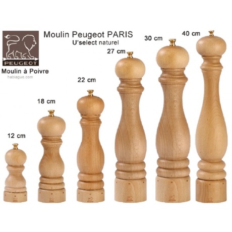 Мельница для соли Paris Peugeot, 22 см. светлое дерево