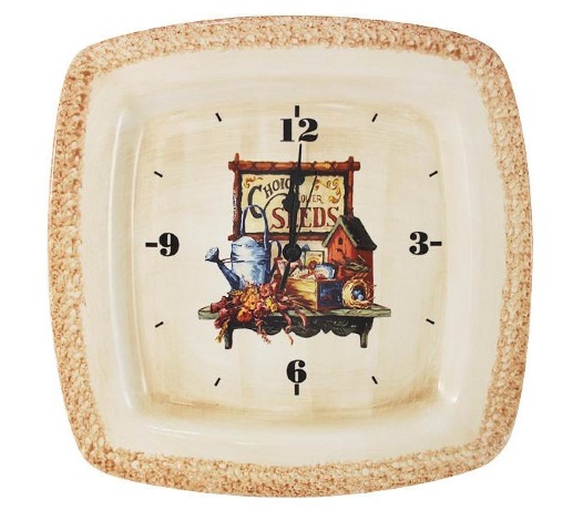 Настенные часы Садовые цветы, 31.5х31.5 см. LCS