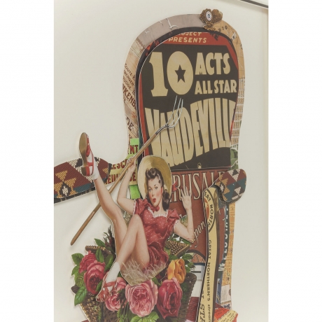 Картина в рамке Pin Up Girls, коллекция "Очаровательные девушки" 72*90*4, Бумага, Стекло, Полистирол, ДВП, Мультиколор