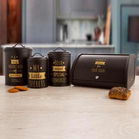 Банка для продуктов, 20 мл. черный, B&W Negra Quid