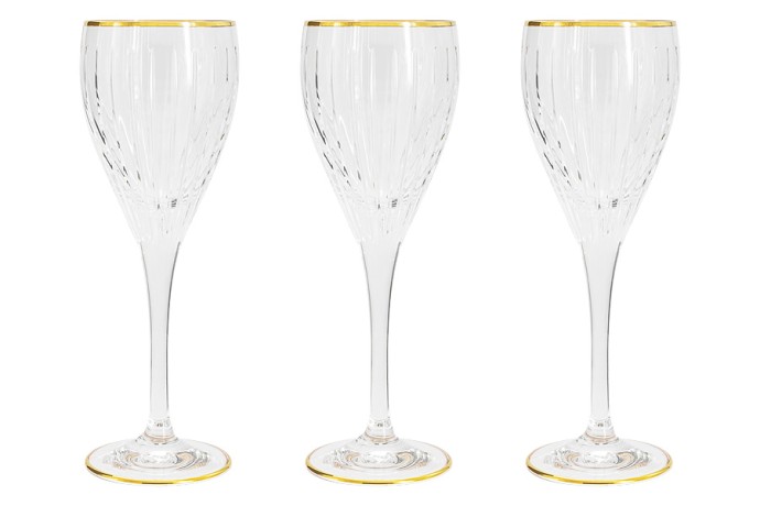 Набор бокалов для вина Пиза золото, 0,25 л. 6 шт. Same