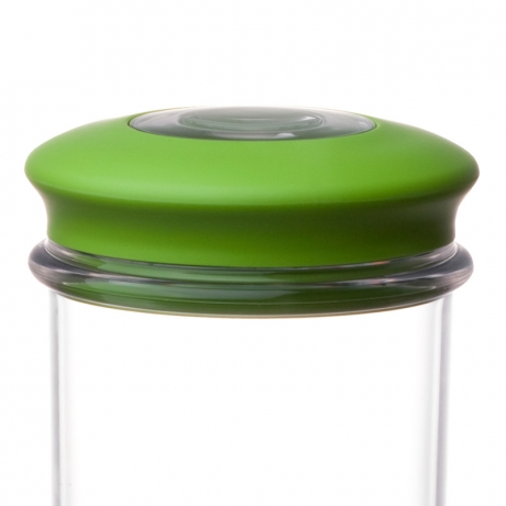 Банка для хранения вакуумная 0,5 л зеленая