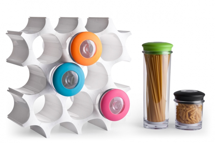 Банка для хранения вакуумная 0,5 л зеленая