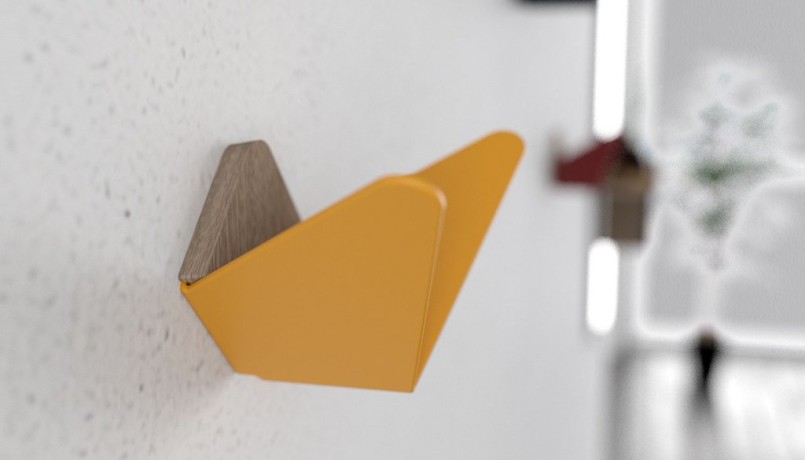 Крючок Butterflies, мини, небесно синий, 8.5x17x9.2 см. Umage