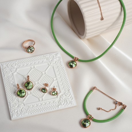 Колье Chrysolite B1902.16.18 G/RG Fiore Luna