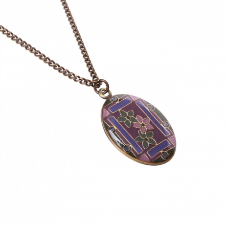 Колье Незабудки B75787-7D V Clara Bijoux