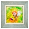 SZ-377 Панно керамическое "Удачливая пчелка" 10х10
