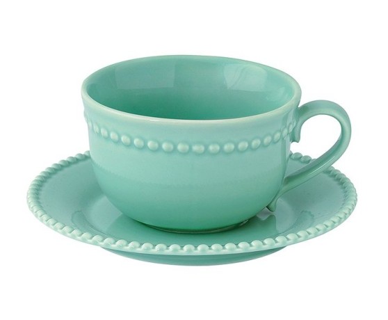 Чашка с блюдцем Tiffany, морская волна, 0,11 л. Easy Life