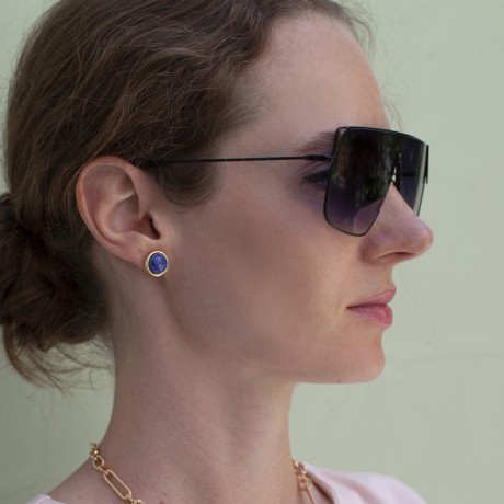 Пусеты NATURAL LAPIS