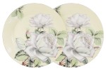 Набор из 2-х десертных тарелок "Белые розы" Colombo, 20,5 см.