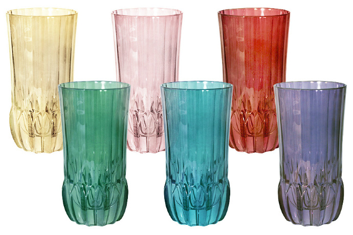 Набор из 6 стаканов для воды "Адажио" Same Decorazione, цветная