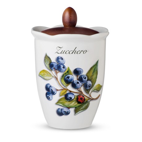 Ёмкость для сахара с крышкой Frutti di Bosco, 19 см. Nuova Cer