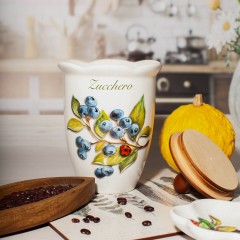 Ёмкость для сахара с крышкой Frutti di Bosco, 19 см. Nuova Cer