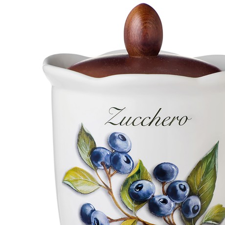 Ёмкость для сахара с крышкой Frutti di Bosco, 19 см. Nuova Cer