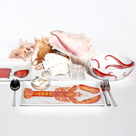 Блюдо сервировочное ASTICE, 33х22 см. DIETA MEDITERRANEA - FISH Taitu