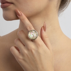 Кольцо nautilus безразмерное K9948.12 BW/S Possebon