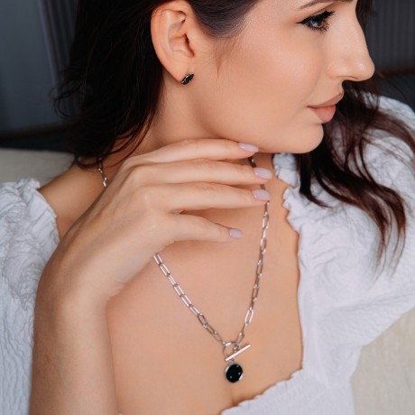 Пусеты SSHA 10мм. Fiore Luna