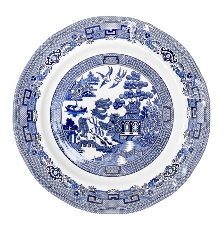 Тарелка, 27.3 см. BLUE WILLOW Grace by Tudor