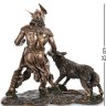 WS-1086 Статуэтка "Бог воинской доблести Тюр и Фенрир"