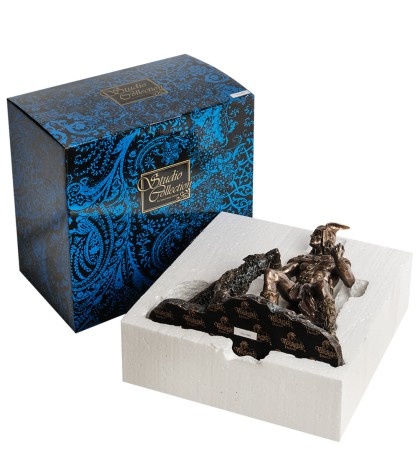 WS-1086 Статуэтка "Бог воинской доблести Тюр и Фенрир"