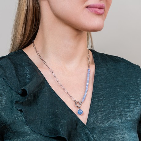 Колье AGAT BLUE Fiore Luna