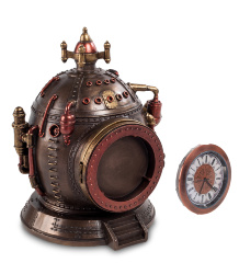 WS-294 Шкатулка с часами в стиле Стимпанк "Машина времени"