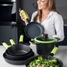 Кастрюля, 20 см. 2,5 л. зеленая индукционная Squality