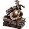 WS-919 Статуэтка "Драконы на черепе и книгах"