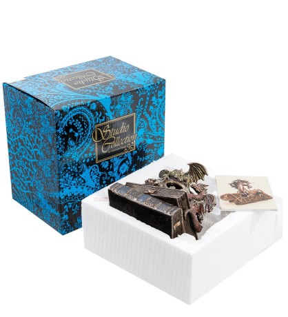 WS-919 Статуэтка "Драконы на черепе и книгах"