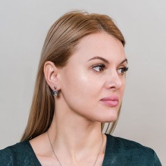 Серьги Куб SHELL Fiore Luna