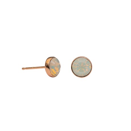 Пусеты Light Grey Opal SWE297 LGO RG Fiore Luna