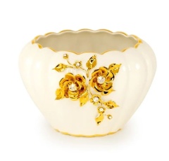 Кашпо, 24х15,5 см. EMOZIONI, керамика, swarovski