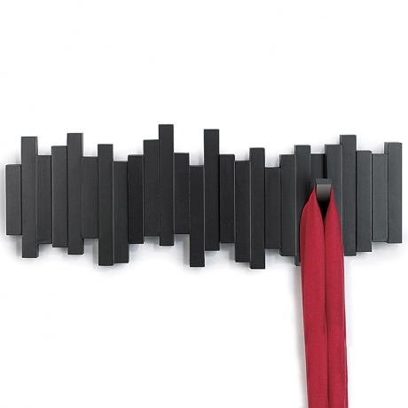 Вешалка настенная Sticks, черная, Umbra