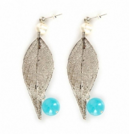 Серьги Лист F796-S BW Ester Bijoux