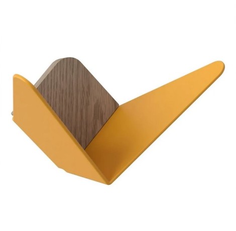 Крючок Butterflies, мини, шафраново желтый, 8.5x17x9.2 см. Umage