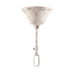 Подвесная люстра-шар с эффектом старения Parma белая