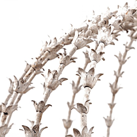 Подвесная люстра-шар с эффектом старения Parma белая