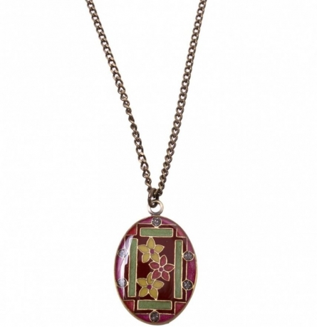 Колье Незабудки B75787-D R Clara Bijoux