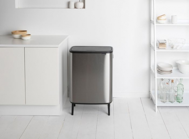 Мусорный бак Touch Bin Bo Hi (2 х 30 л), Стальной матовый (FPP) Brabantia