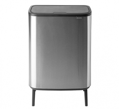 Мусорный бак Touch Bin Bo Hi (2 х 30 л), Стальной матовый (FPP) Brabantia