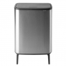 Мусорный бак Touch Bin Bo Hi (2 х 30 л), Стальной матовый (FPP) Brabantia