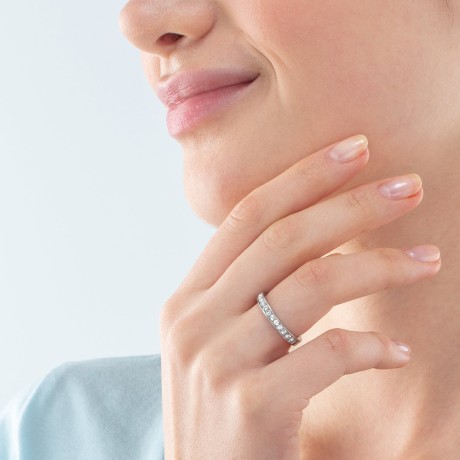 Кольцо Crystal-Silver 0127/40-1817 56 Coeur de Lion