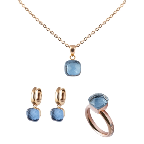 Серьги Firenze hellblau Qudo