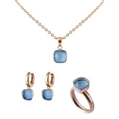 Серьги Firenze hellblau Qudo