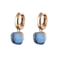 Серьги Firenze hellblau Qudo