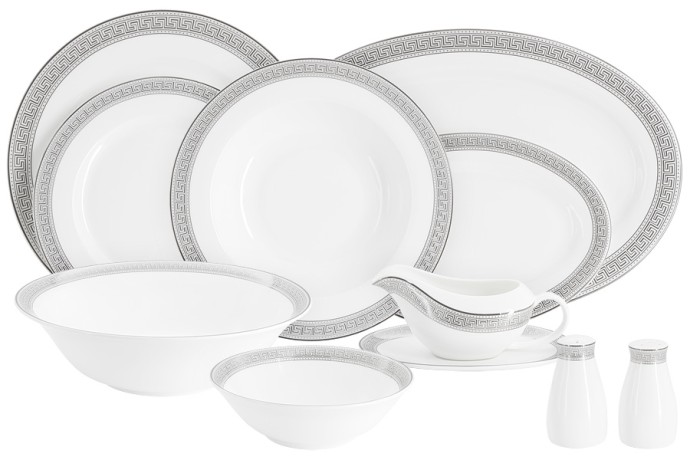 Обеденный сервиз Афина, 6 персон, 27 предметов Emily