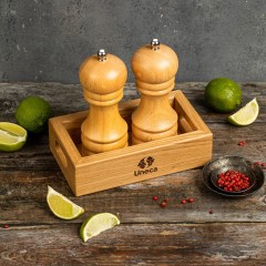 Подставка для масла и уксуса, 18х10х5 см. дубовая, Uneca