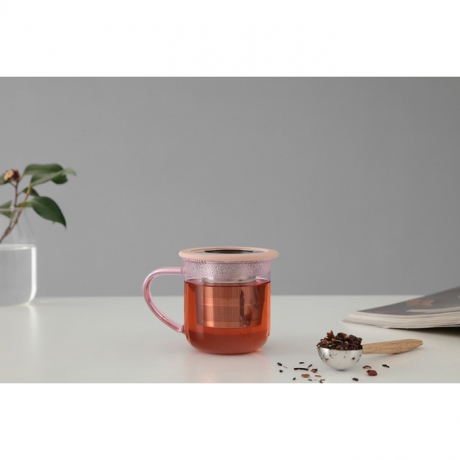 Складное ситечко для заваривания чая Infusion, розовый, Viva Scandinavia